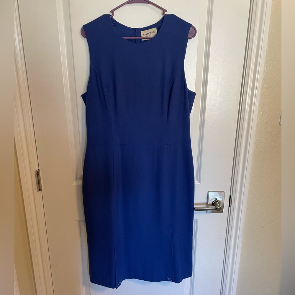 CANVAS by Land's End Wool Shift Dress- Sz 14